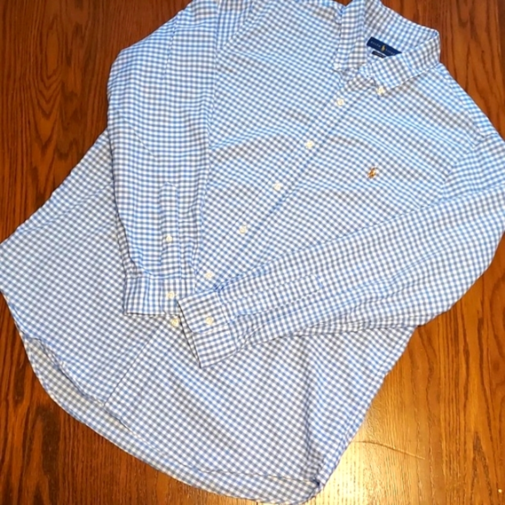 Ralph Lauren Long Sleeve Button Down Mens Size XL Classic Fit
